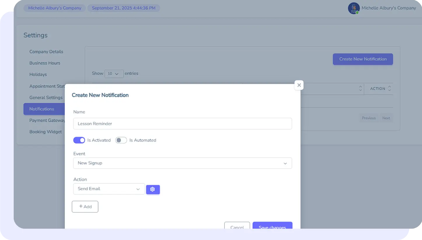 Automated Notifications